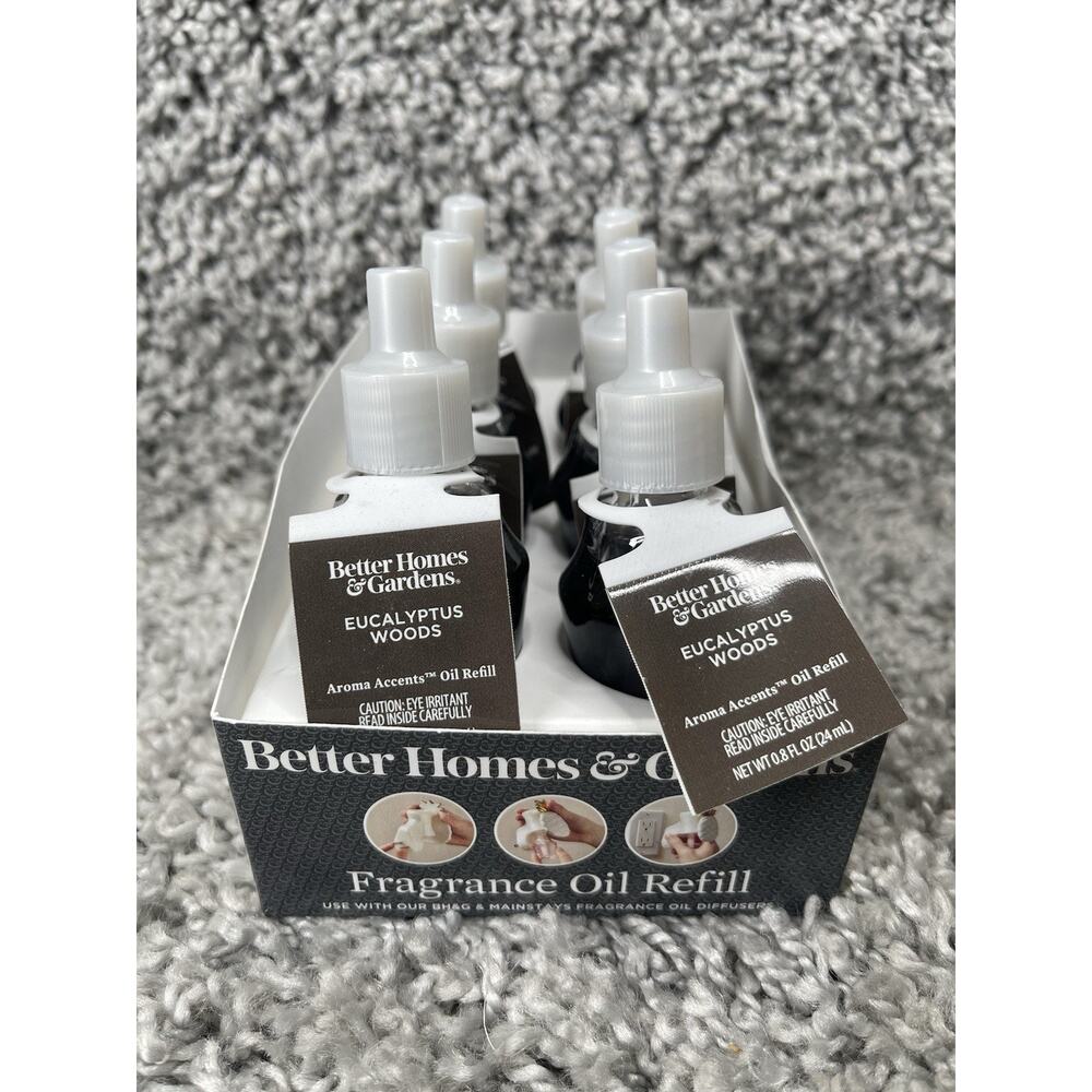 Better Homes & Gardens Eucalyptus Woods Fragrance Oil Refill 0.8 flOz Warmer 6pk